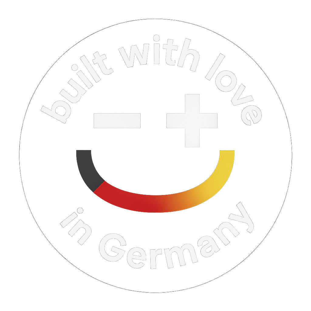 Built with Love in Germany